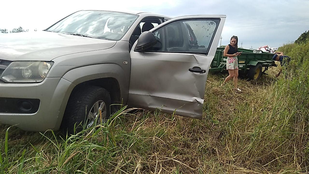 Ruta Se Produjo Un Despiste Y Vuelco En Horas De La Ma Ana