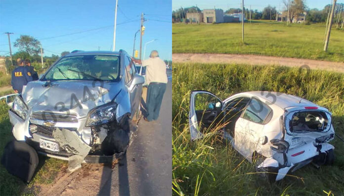 Concepción del Uruguay Grave colisión entre dos vehículos en acceso a