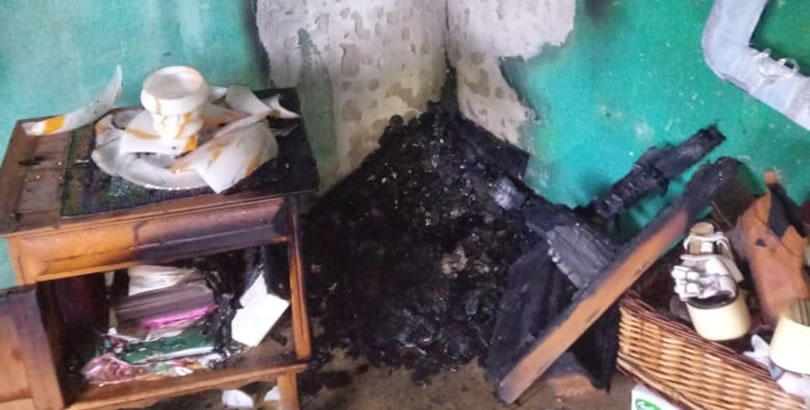 Dejó una vela a la virgen y se le quemó la casa | GENESIS24.NET ...