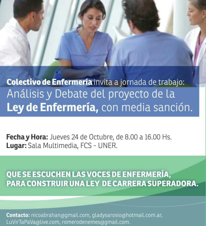 Ley de Carrera de Enfermería de Entre Ríos con media