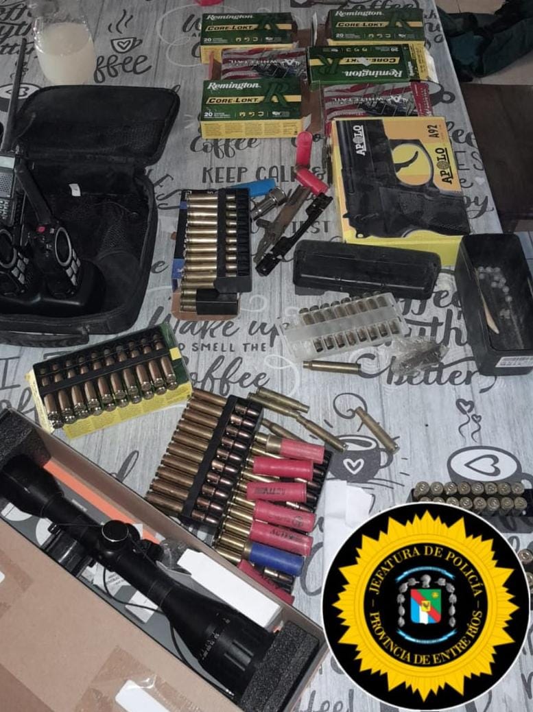 Concepción del Uruguay: Tras allanamiento, secuestran cartuchería, motopartes y una moto que fuera robada en Pronunciamiento | GENESIS24.NET > Portal Multimedia Líder en Noticias