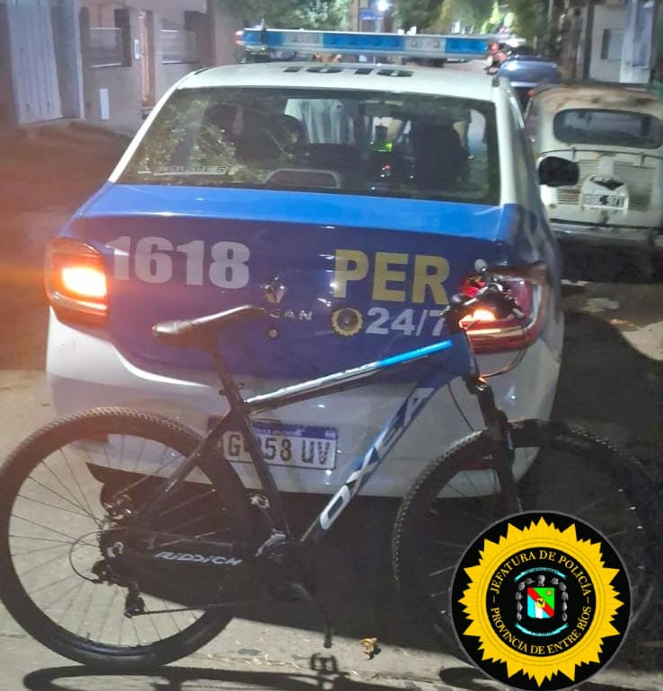 Concepción del Uruguay: Recuperan bicicleta denunciada como robada en las últimas horas | GENESIS24.NET > Portal Multimedia Líder en Noticias